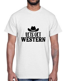 lets get western 723#- western- Cotton Tee