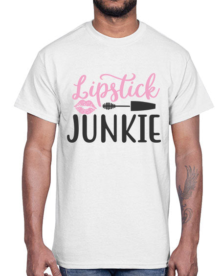 lipstick junkie Style 154#-makeup Cotton Tee