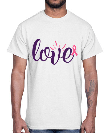 love Style 7#- breast cancer- Cotton Tee
