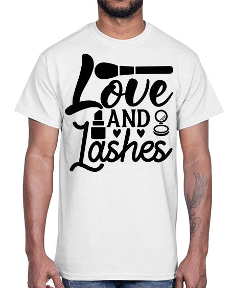 love and lashes 13#-makeup Cotton Tee