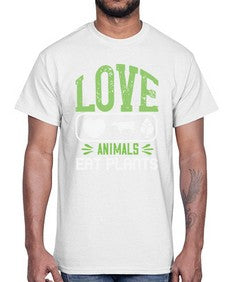 love animals eat plants 321#- vegan- Cotton Tee