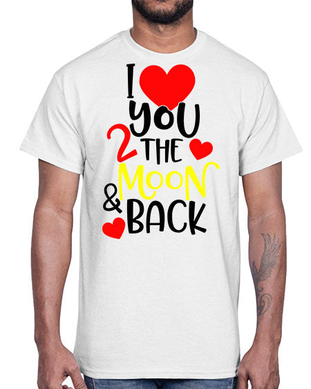lovemoonback 3#- moon- Cotton Tee
