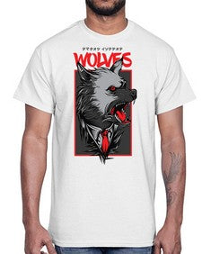 mafia wolves 753#- art pop art- Cotton Tee