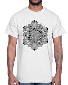 mandala 772#- mandala- Cotton Tee