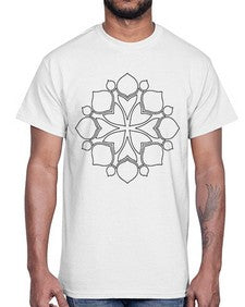 mandala 789#- mandala- Cotton Tee