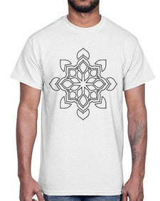 mandala 790#- mandala- Cotton Tee