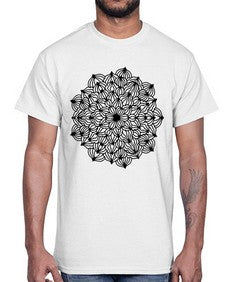 mandala 797#- mandala- Cotton Tee