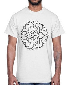 mandala 798#- mandala- Cotton Tee