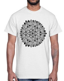 mandala 799#- mandala- Cotton Tee