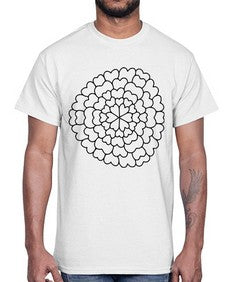 mandala 801#- mandala- Cotton Tee