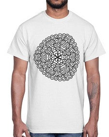 mandala 802#- mandala- Cotton Tee