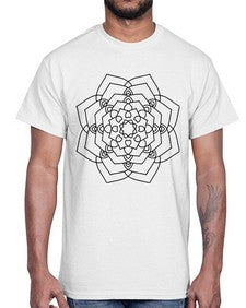 mandala 828#- mandala- Cotton Tee