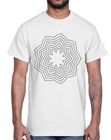 mandala 832#- mandala- Cotton Tee