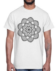 mandala 835#- mandala- Cotton Tee