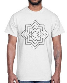 mandala 853#- mandala- Cotton Tee