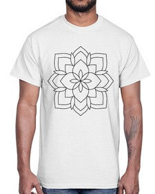 mandala 880#- mandala- Cotton Tee