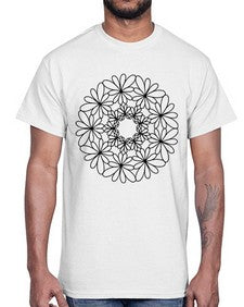mandala 889#- mandala- Cotton Tee