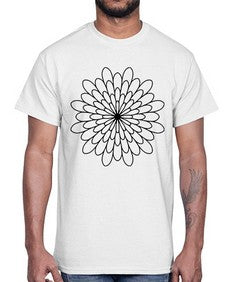 mandala 896#- mandala- Cotton Tee