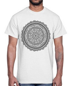 mandala 905#- mandala- Cotton Tee
