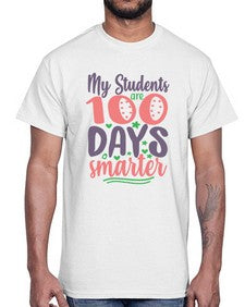 my student are one hundred days 542#- one hundred days- Cotton Tee