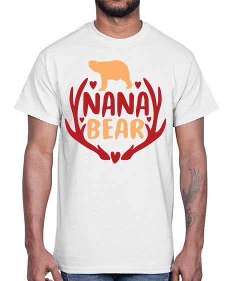 nana bear 195#- bears - animals- Cotton Tee