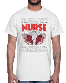 nurse tomorrow and forever 1205#- nurse- Cotton Tee