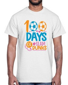 one hundred days of slam dunks 576#- one hundred days- Cotton Tee