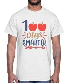 one hundred days smarterrr 582#- one hundred days- Cotton Tee