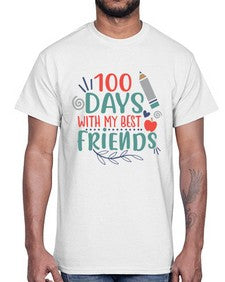 one hundred days with my best friends 587#- one hundred days- Cotton Tee