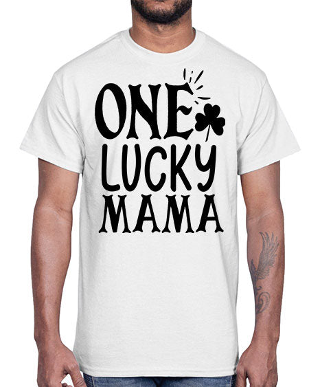 one lucky mama Style 34#- autism- Cotton Tee