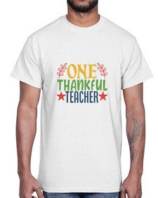 one thankful teacher Style 335#- teacher- Cotton Tee