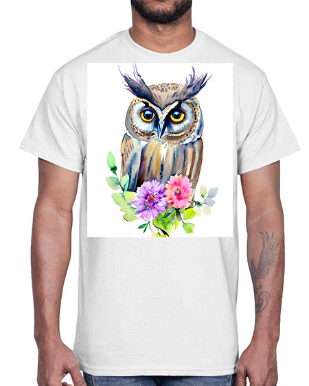 owl 11#- owl- Cotton Tee