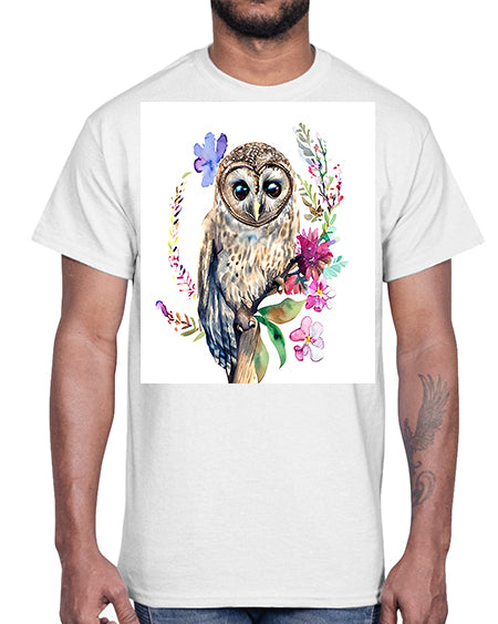 owl 12#- owl- Cotton Tee