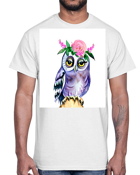 owl 15#- owl- Cotton Tee