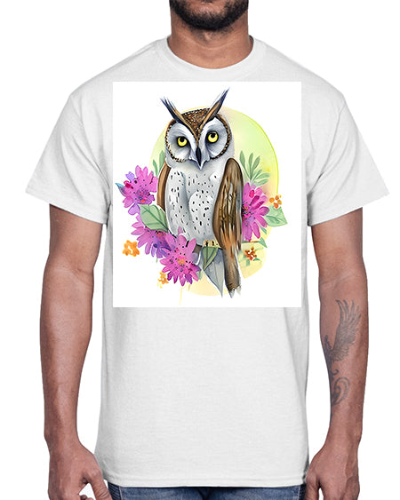 owl 24#- owl- Cotton Tee