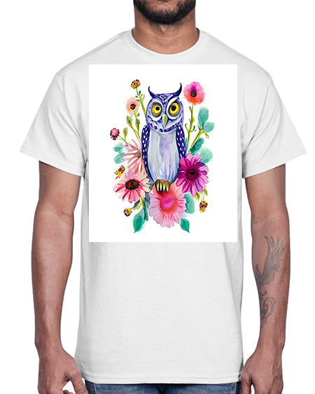 owl 25#- owl- Cotton Tee