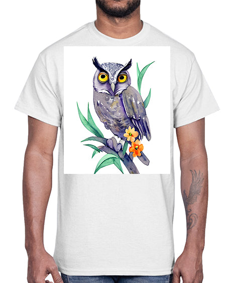 owl 28#- owl- Cotton Tee