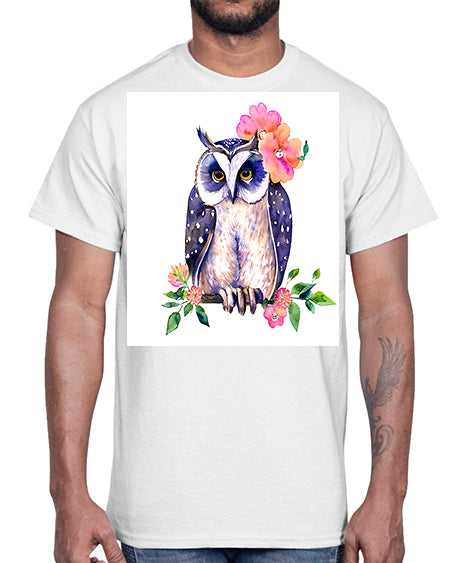 owl 2#- owl- Cotton Tee