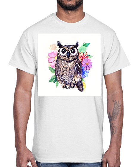 owl 3#- owl- Cotton Tee