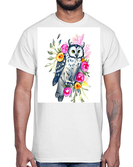 owl 8#- owl- Cotton Tee