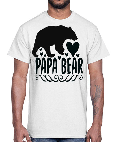 papa bear 203#- bears - animals- Cotton Tee