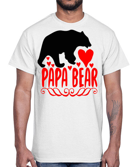 papa bear 205#- bears - animals- Cotton Tee