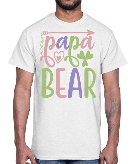 papa bear 207#- bears - animals- Cotton Tee