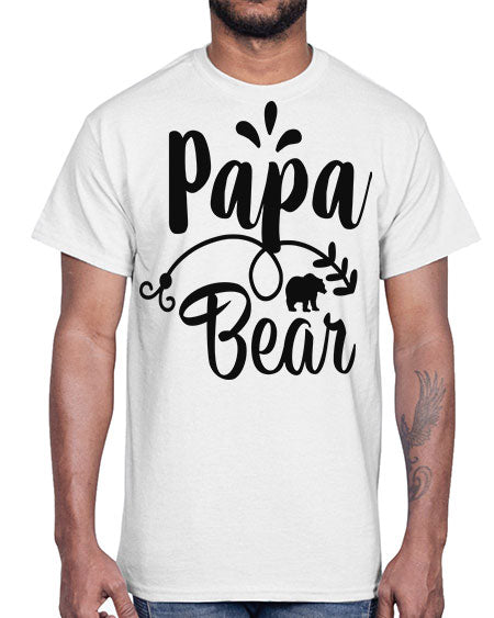 papa bear 215#- bears - animals- Cotton Tee