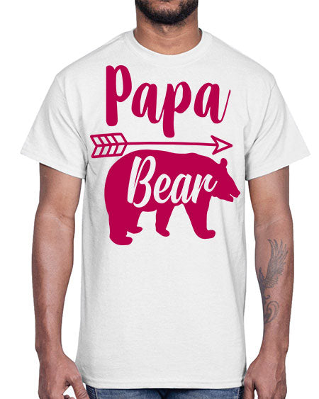 papa bear 217#- bears - animals- Cotton Tee
