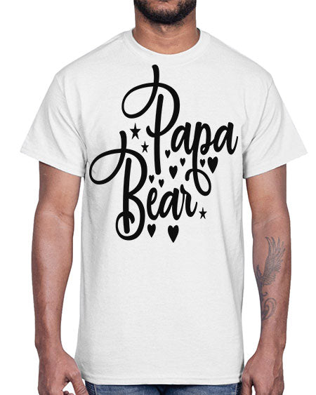 papa bear 219#- bears - animals- Cotton Tee
