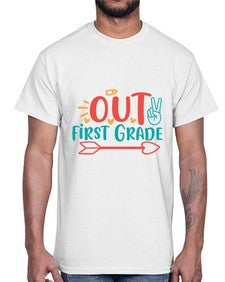 peace out first grade 623#- first grade- Cotton Tee