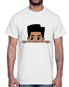 peekaboo boy 18#- black boys or men- Cotton Tee