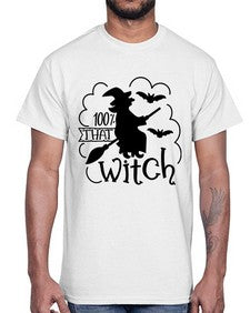 percent that witch 55#- witch- Cotton Tee