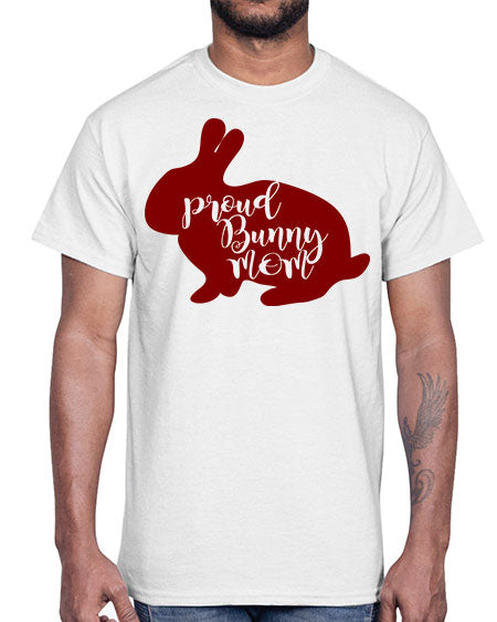 proud bunny mom- rabbit- Cotton Tee
